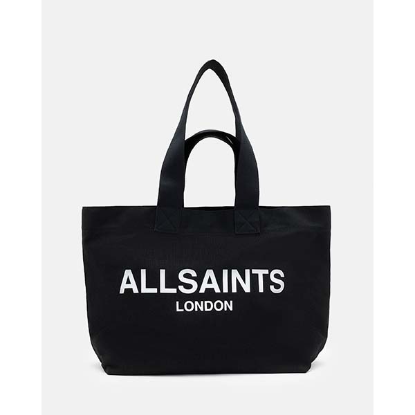 Allsaints Australia Womens Ali Canvas Tote Bag Black/White AU86-760